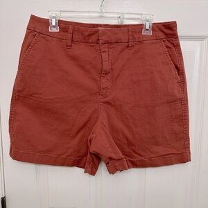 Women’s plus Chino shorts by Anne Klein Rust brown color size 14 inseam 6”